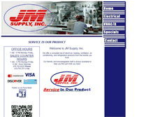 Tablet Screenshot of jmsupply-ar.com